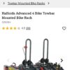 Halfords 4 Bike Towball carrier